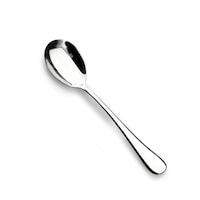 Vague Stainless Steel Plano Serving Spoon, Silver