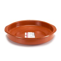 Picture of Arte Regal Clay Round Deep Plate with Handle, 36cm, Brown
