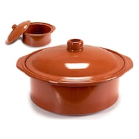 Picture of Arte Regal Clay Cooking Pot, 4.5L, Brown