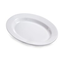 Picture of Vague Melamine Deep Oval Plate, 14inch, White