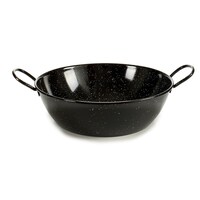 Picture of La Dehesa Enameled Steel Frying Pan, 24cm, Black