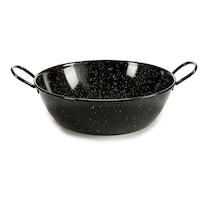 Picture of La Dehesa Deep Enameled Steel Frying Pan, 36cm, Black