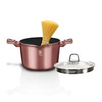 Berlinger Haus Pasta And Rice Pot with Lid, 24cm, Rose