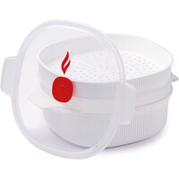 Snips Microwave Dish Steamer, White, 4L
