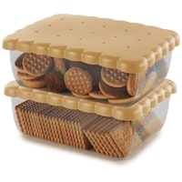 Picture of Snips PS Rectangular Biscuit Saver, Light Brown, 2.7L