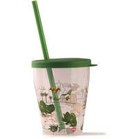 Picture of Snips Dino Printed Cup with Lid & Straw, 385ml