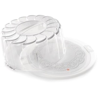 Picture of Snips Decorated Cake Carrier, Transparent, 39cm