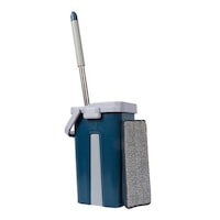 Yuhan Mop Bucket & Brush with 2 Pad Set, Blue