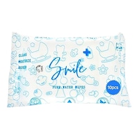 Smileplus Pure Water Baby Wipes, 10 Wipes
