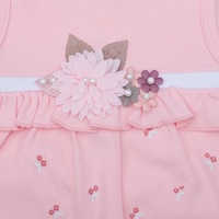 Picture of Pancy Flower Design Cotton Baby Bodysuit
