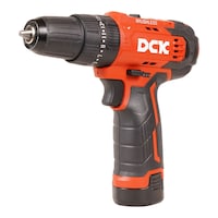DCK Professional Cordless Brushless Driver Drill, 10mm, Red & Black