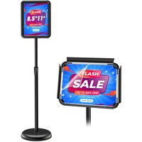 Heavy Duty Metal Base Sign Stands, Black