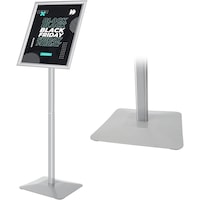 A3 Poster Floor Standing Sign Holder, Silver