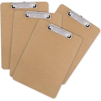 A-4 Size Wood Clipboards, 9 x 12.5inch, Set of 4