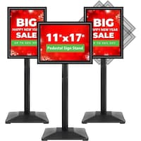 A-3 Standing Floor Sign Stand, Black