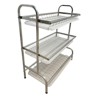 Picture of Dingo 3-Tier Dish Drying Rack, Silver