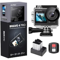 Akaso Brave 4 Pro Action Camera, 4K30FPS, Gray
