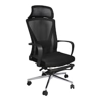 Picture of AM High Back Office Chair with Footrest, Black, OC-32C