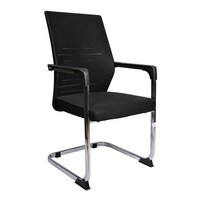 AM Mesh Design Visitors Chair, Black, 803D