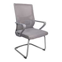 AM Mesh Design Visitors Chair, Grey, OC-30A