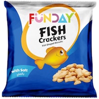 Picture of Funday Fish Shape Salt Flavour Crackers, 36g - Carton of 8