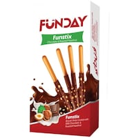 Picture of Funday Fun Stix Milk Chocolate Sticks With Hazelnut, 36g - Carton of 12