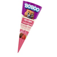 Picture of Bobo DOU Vanilla Wafer Filled Milk Chocolate & Strawberry Chocolate Cone, 30g - Carton of 6