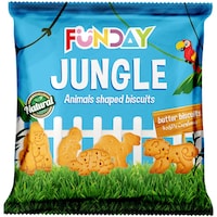 Picture of Funday Animals Shapes Butter Flavour Jungle Crackers, 36g - Carton of 8