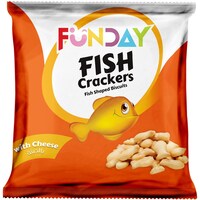Picture of Funday Fish Shape Cheese Flavour Crackers, 36g - Carton of 8