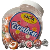Astra Mixed Fruits Bonbon Candy, 4g - Carton of 8 Jars