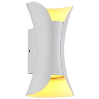 Picture of Next Life Modern Outdoor Wall Sconce Light, Warm White, White