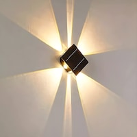 Next Life Modern Six Beam Style Solar Up & Down Wall Light Lamp