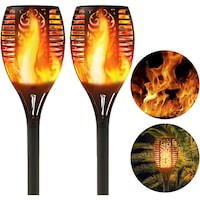 Next Life 2nd Version Flickering Flame Solar Lights - Pack of 2
