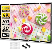 Next Life 16:9 HD Foldable Anti-Crease Projection Movies Screen, 120inch
