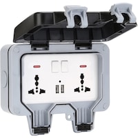 Picture of Next Life Wall Electrical Outlets, 13A, Double USB Socket