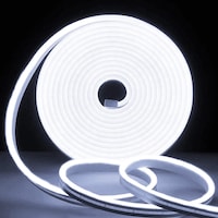 Next Life LED Neon Rope Strip Light, White, 12V, 5M