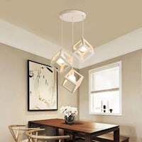 Next Life 3-head Industrial Pendant Light Without Lamp, White
