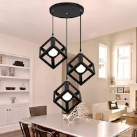Next Life 3-head Industrial Pendant Light Without Lamp, Black