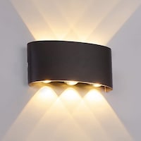 Picture of Next Life Modern Outdoor Wall Sconce Light, Black, 6LED