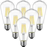 Picture of Next Life Warm White Vintage Edison Bulb, 4W, 470LM, Clear Glass - Pack of 6