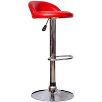 Al Mubarak Adjustable Bar Chair, Red