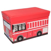 Picture of Al Mubarak Fire Service Bus Design Storage Box, Red