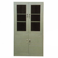 Al Mubarak 5 Layer Double Doors Steel Cupboard, TGD-3, Grey