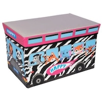 Picture of Al Mubarak Happy Zoo Bus Design Storage Box, Multicolor