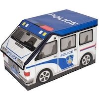 Picture of Al Mubarak Police Car Design Storage Box, Blue & White