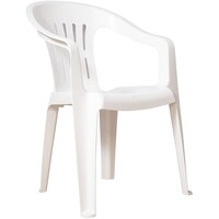 Al Mubarak Heavy Duty Fibber Chair, White