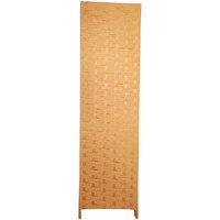 Al Mubarak Bamboo Wooden Foldable Partition, Light Brown