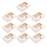 Picture of Toyvian Cupcake Boxes 6 Cavity Cupcake Boxes, Set of 10