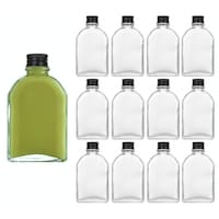Picture of Joyfulhome Empty Glass Juice Bottle, 100ml, Black, Set of 12