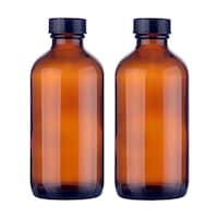 Picture of Fufu Amber Glass Bottles Set, 250ml, Set of 2